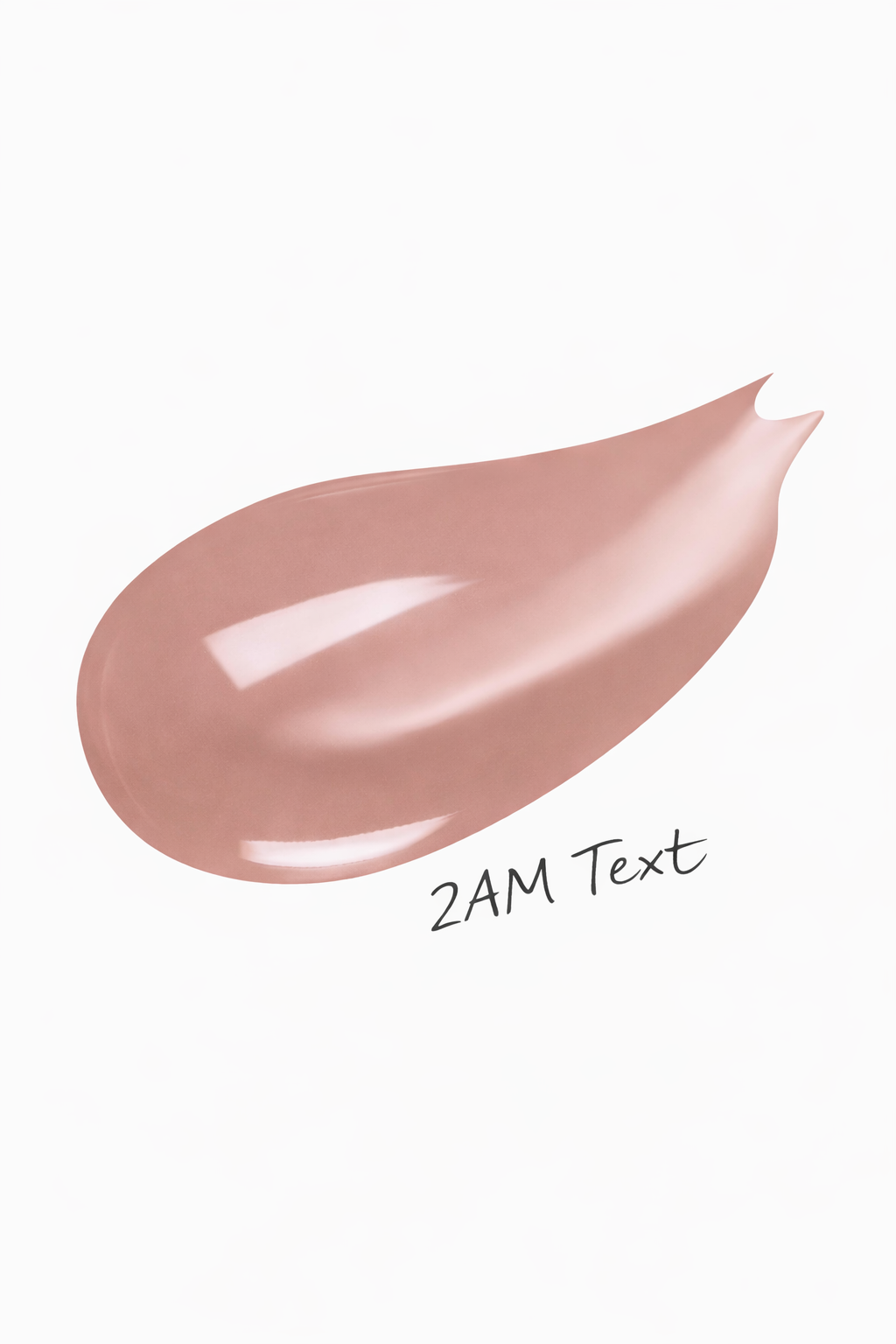 Nude-colored makeup swatch labeled '2AM Text' on a white background