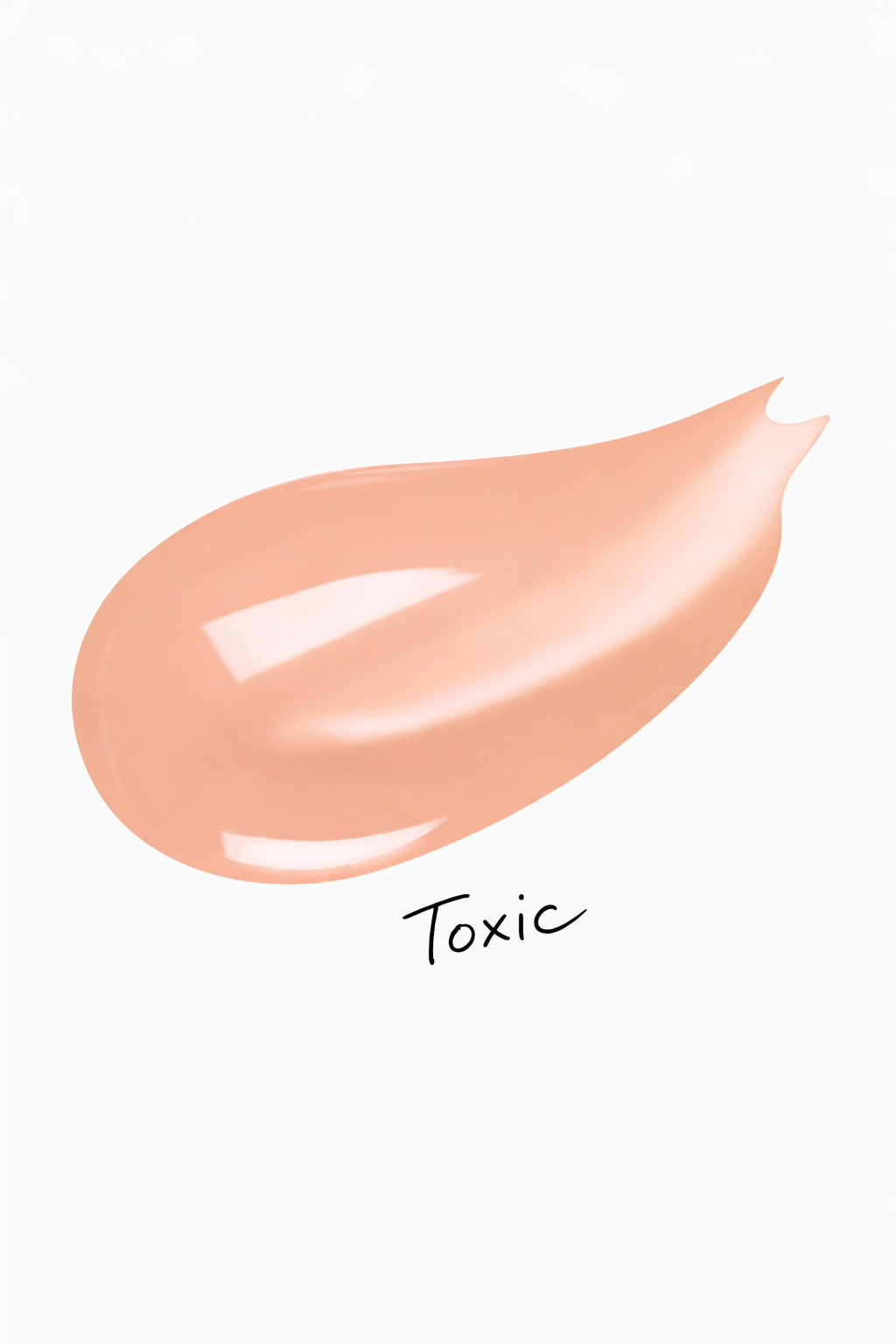 Beige color swatch labeled 'Toxic' on a white background
